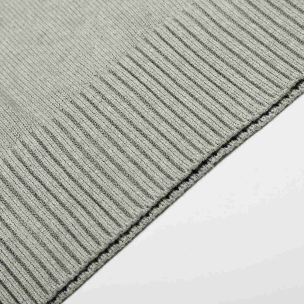 Ami Gray Crewneck Sweater with Black Heart Motif - Picture 6 of 8
